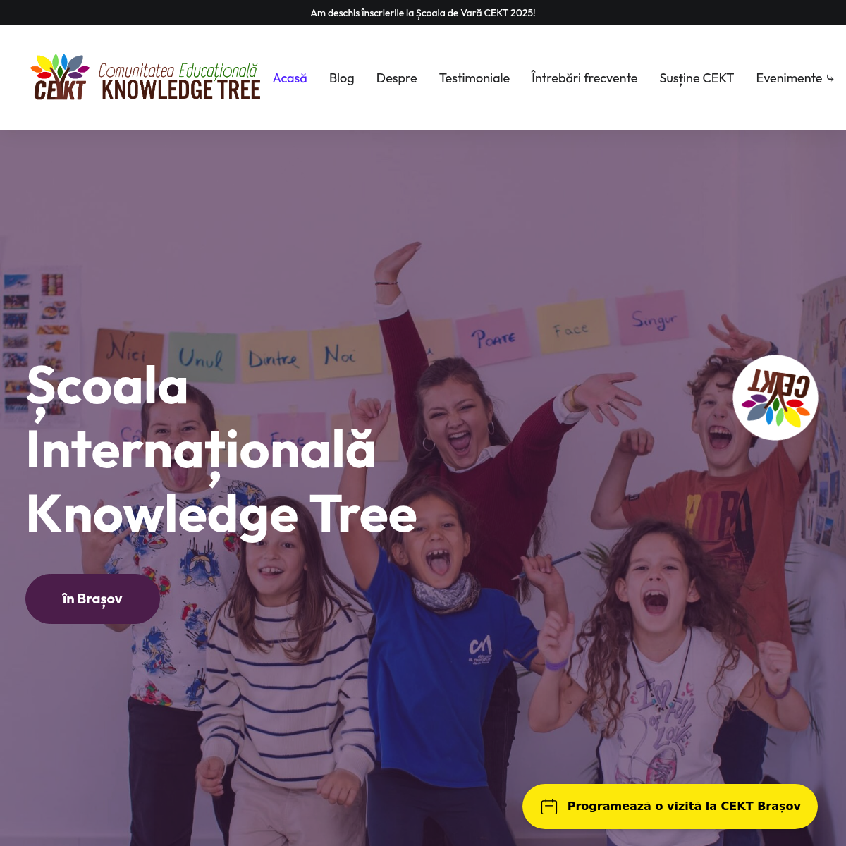 CEKT Website - Comunitatea Educațională Knowledge Tree